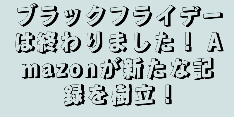 ブラックフライデーは終わりました！ Amazonが新たな記録を樹立！