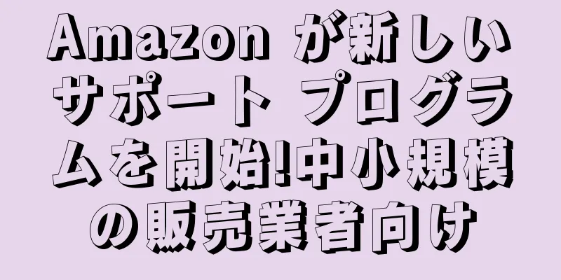 Amazon が新しいサポート プログラムを開始!中小規模の販売業者向け