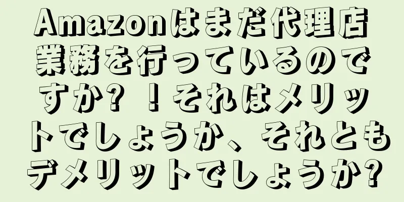 Amazonはまだ代理店業務を行っているのですか? ！それはメリットでしょうか、それともデメリットでしょうか?