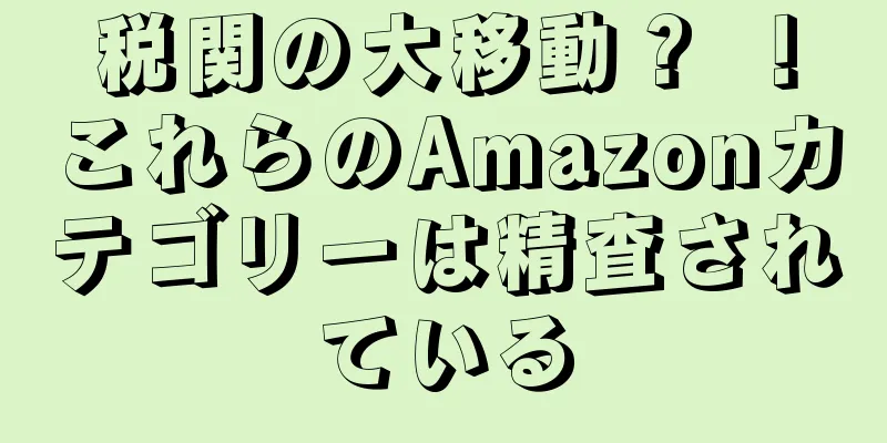 税関の大移動？ ！これらのAmazonカテゴリーは精査されている