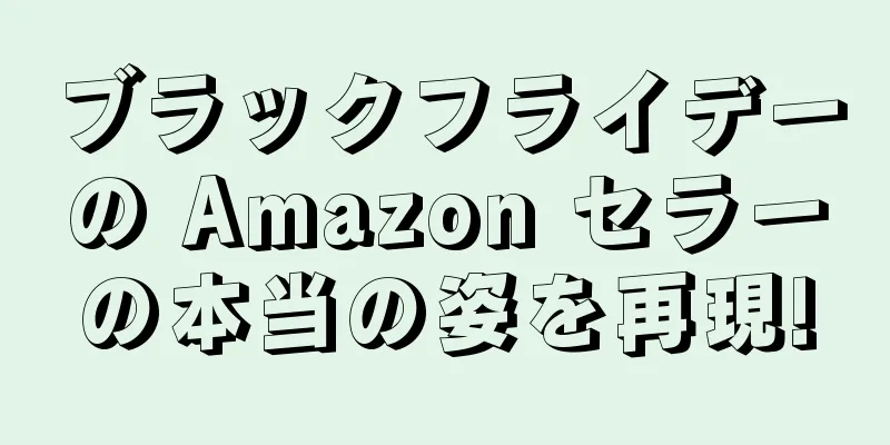 ブラックフライデーの Amazon セラーの本当の姿を再現!