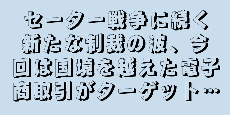 セーター戦争に続く新たな制裁の波、今回は国境を越えた電子商取引がターゲット…