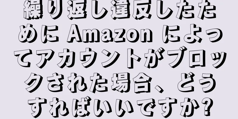 繰り返し違反したために Amazon によってアカウントがブロックされた場合、どうすればいいですか?