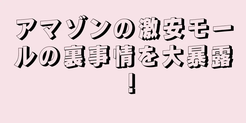 アマゾンの激安モールの裏事情を大暴露！