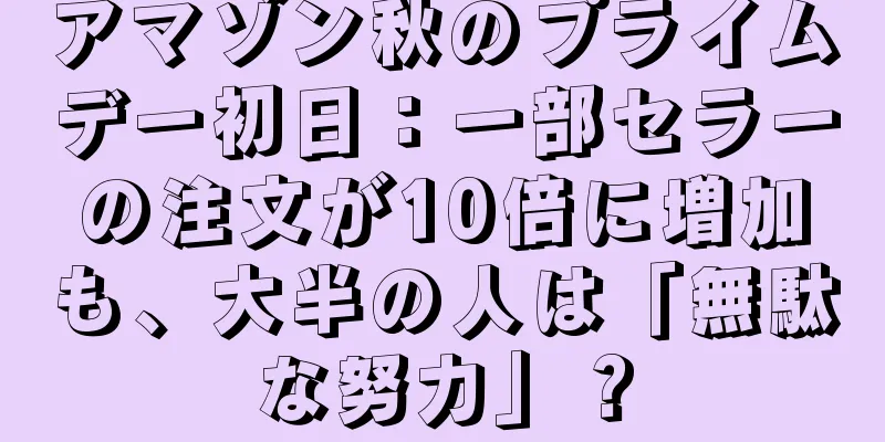 アマゾン秋のプライムデー初日：一部セラーの注文が10倍に増加も、大半の人は「無駄な努力」？