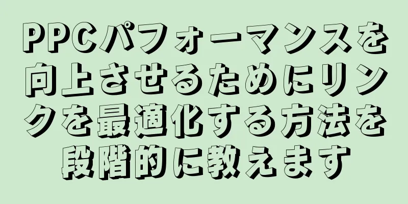 PPCパフォーマンスを向上させるためにリンクを最適化する方法を段階的に教えます