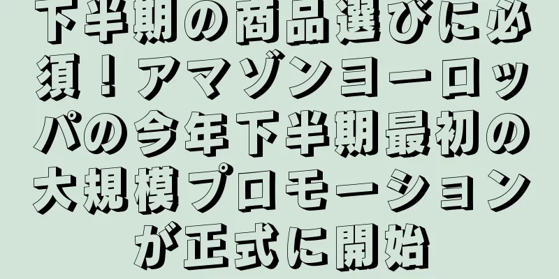 下半期の商品選びに必須！アマゾンヨーロッパの今年下半期最初の大規模プロモーションが正式に開始