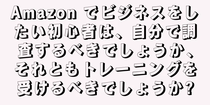 Amazon でビジネスをしたい初心者は、自分で調査するべきでしょうか、それともトレーニングを受けるべきでしょうか?