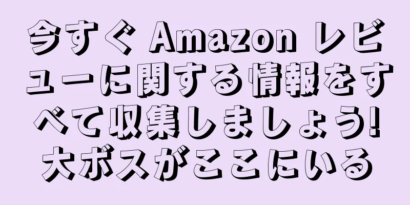 今すぐ Amazon レビューに関する情報をすべて収集しましょう!大ボスがここにいる
