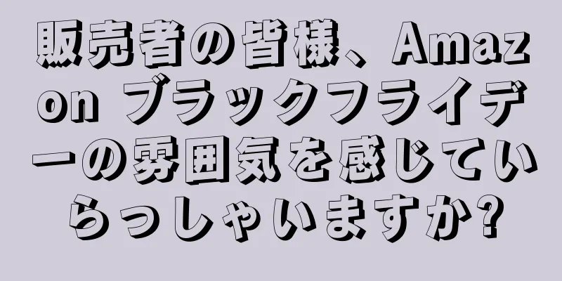 販売者の皆様、Amazon ブラックフライデーの雰囲気を感じていらっしゃいますか?