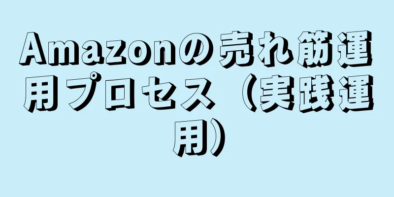 Amazonの売れ筋運用プロセス（実践運用）