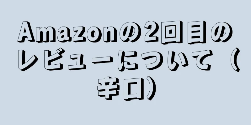 Amazonの2回目のレビューについて（辛口）