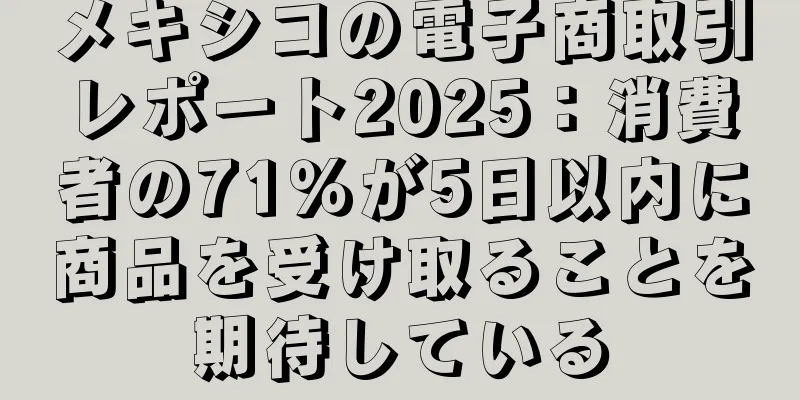 メキシコの電子商取引レポート2025：消費者の71％が5日以内に商品を受け取ることを期待している