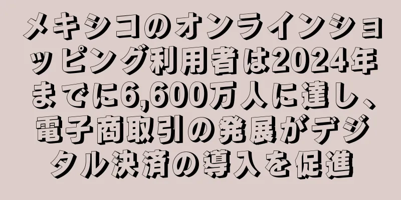 メキシコのオンラインショッピング利用者は2024年までに6,600万人に達し、電子商取引の発展がデジタル決済の導入を促進