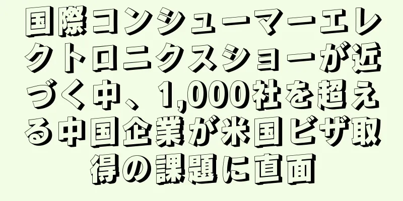 国際コンシューマーエレクトロニクスショーが近づく中、1,000社を超える中国企業が米国ビザ取得の課題に直面