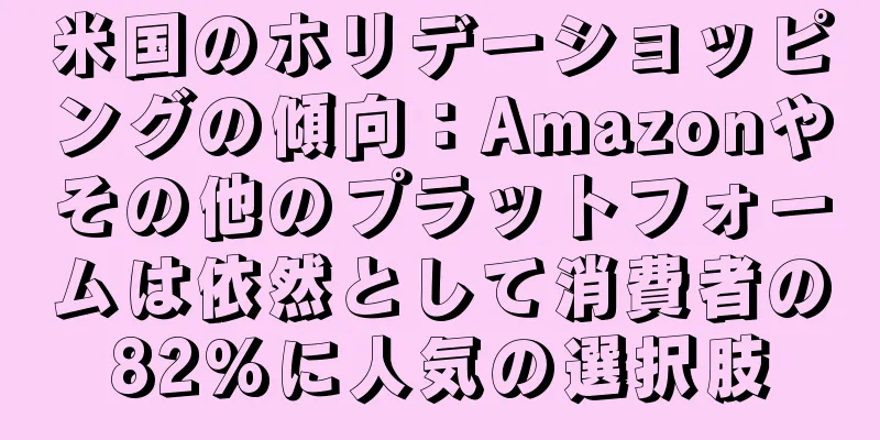 米国のホリデーショッピングの傾向：Amazonやその他のプラットフォームは依然として消費者の82%に人気の選択肢