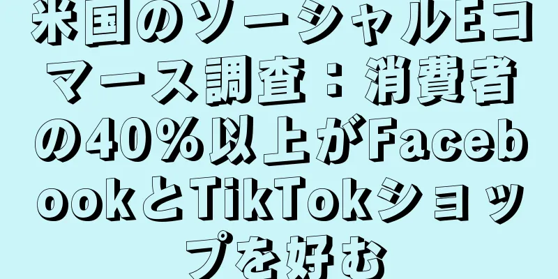 米国のソーシャルEコマース調査：消費者の40％以上がFacebookとTikTokショップを好む