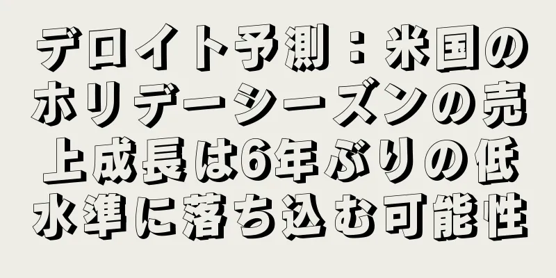 デロイト予測：米国のホリデーシーズンの売上成長は6年ぶりの低水準に落ち込む可能性