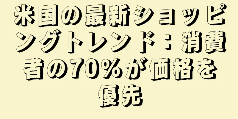 米国の最新ショッピングトレンド：消費者の70％が価格を優先