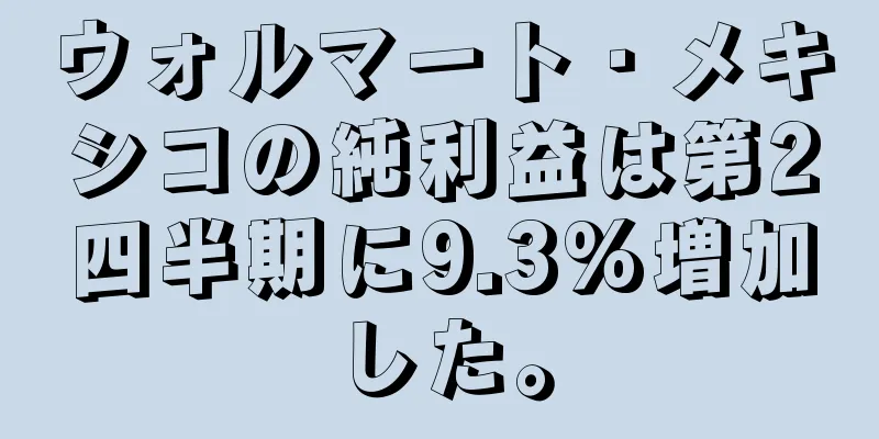 ウォルマート・メキシコの純利益は第2四半期に9.3%増加した。