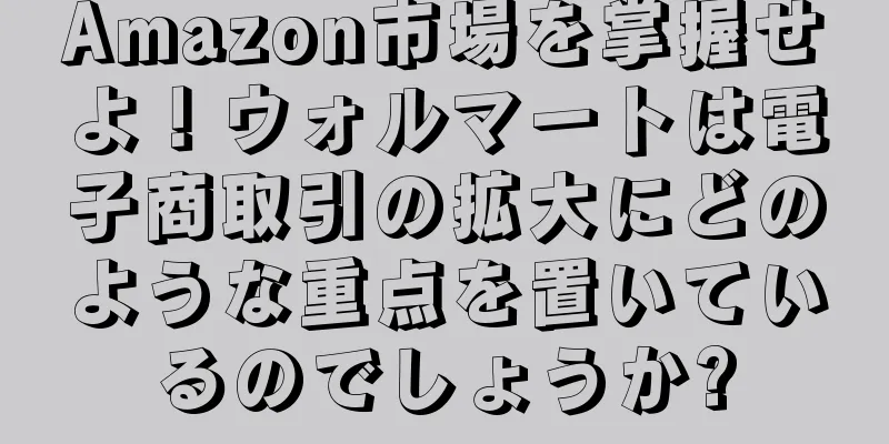 Amazon市場を掌握せよ！ウォルマートは電子商取引の拡大にどのような重点を置いているのでしょうか?