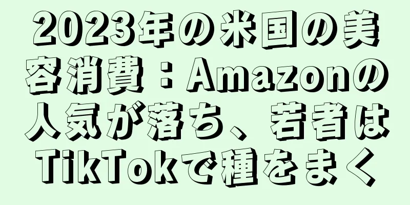 2023年の米国の美容消費：Amazonの人気が落ち、若者はTikTokで種をまく