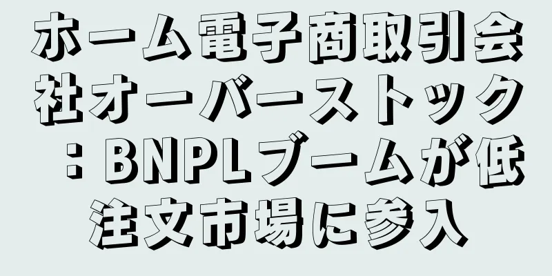 ホーム電子商取引会社オーバーストック：BNPLブームが低注文市場に参入