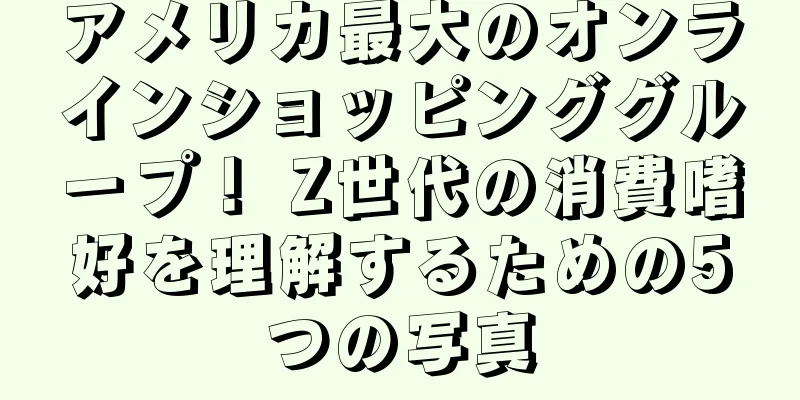 アメリカ最大のオンラインショッピンググループ！ Z世代の消費嗜好を理解するための5つの写真