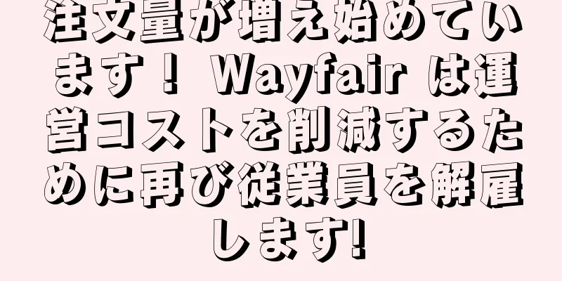 注文量が増え始めています！ Wayfair は運営コストを削減するために再び従業員を解雇します!
