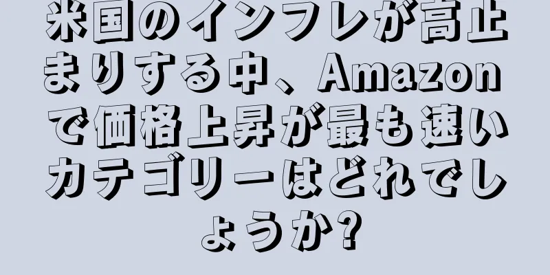 米国のインフレが高止まりする中、Amazon で価格上昇が最も速いカテゴリーはどれでしょうか?