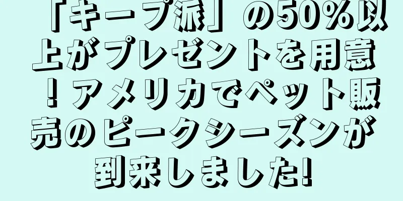 「キープ派」の50％以上がプレゼントを用意！アメリカでペット販売のピークシーズンが到来しました!