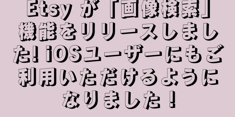 Etsy が「画像検索」機能をリリースしました! iOSユーザーにもご利用いただけるようになりました！