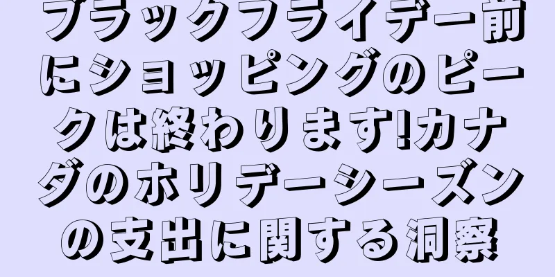 ブラックフライデー前にショッピングのピークは終わります!カナダのホリデーシーズンの支出に関する洞察