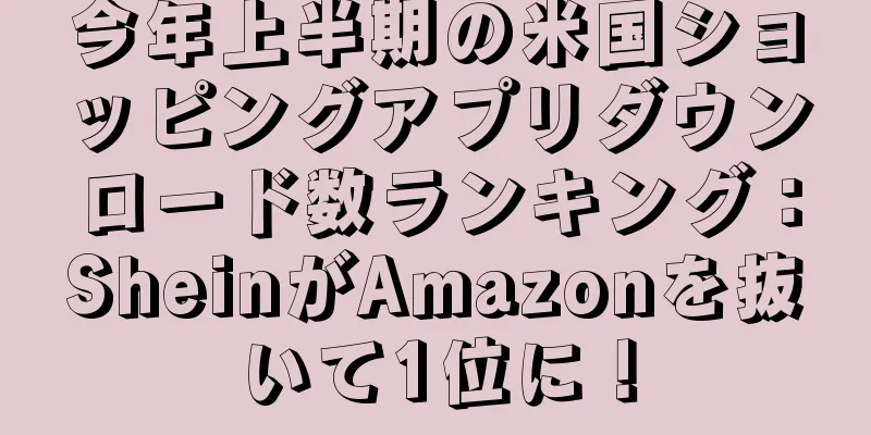 今年上半期の米国ショッピングアプリダウンロード数ランキング：SheinがAmazonを抜いて1位に！