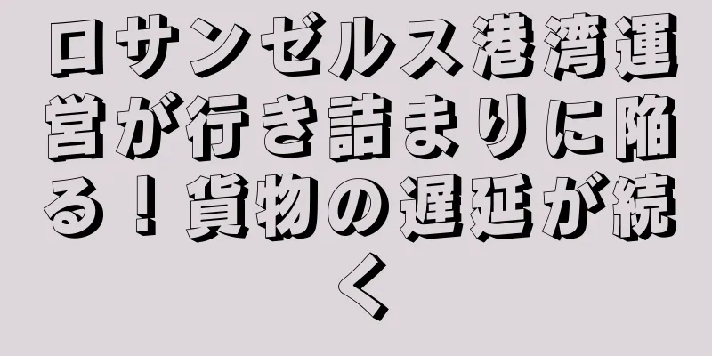 ロサンゼルス港湾運営が行き詰まりに陥る！貨物の遅延が続く