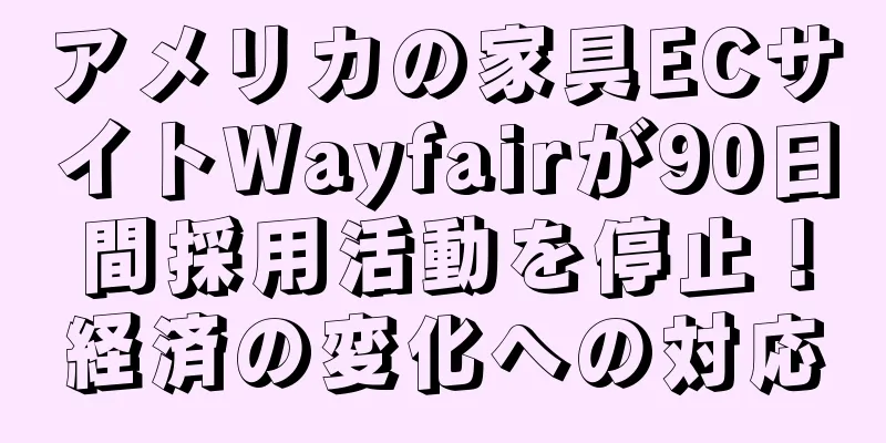 アメリカの家具ECサイトWayfairが90日間採用活動を停止！経済の変化への対応