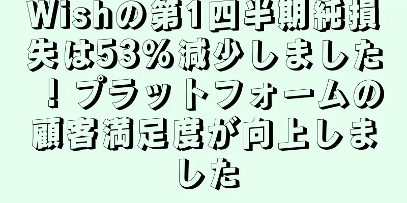 Wishの第1四半期純損失は53%減少しました！プラットフォームの顧客満足度が向上しました