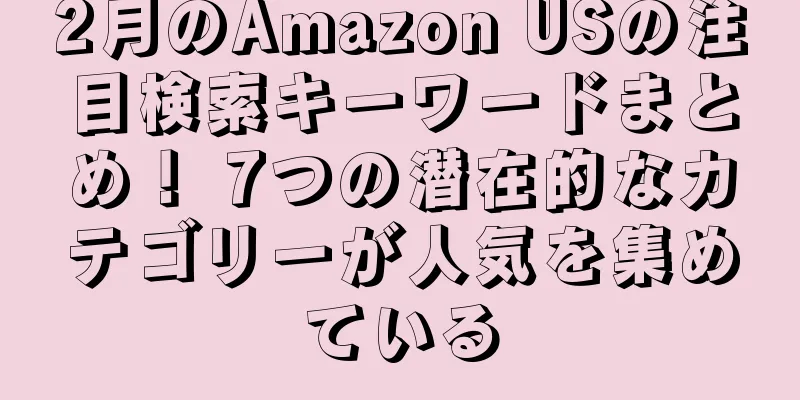 2月のAmazon USの注目検索キーワードまとめ！ 7つの潜在的なカテゴリーが人気を集めている