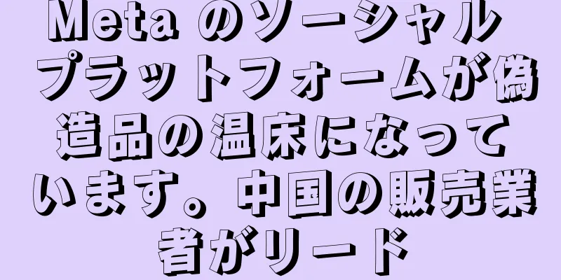 Meta のソーシャル プラットフォームが偽造品の温床になっています。中国の販売業者がリード