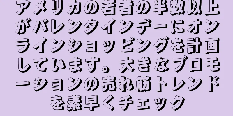 アメリカの若者の半数以上がバレンタインデーにオンラインショッピングを計画しています。大きなプロモーションの売れ筋トレンドを素早くチェック