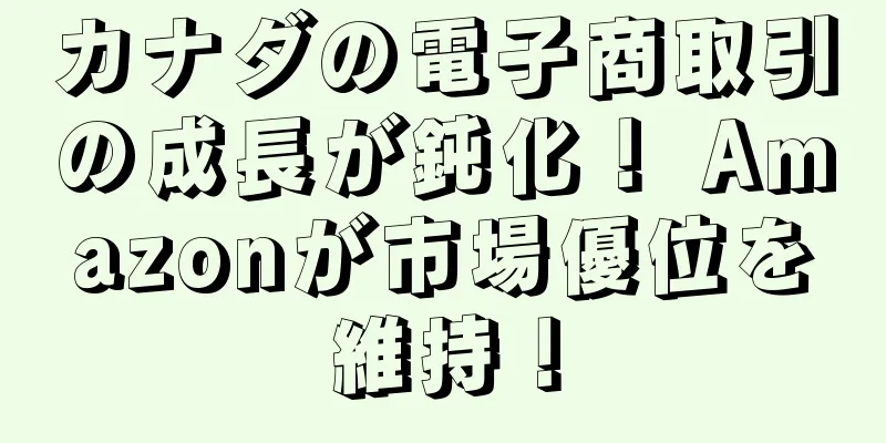 カナダの電子商取引の成長が鈍化！ Amazonが市場優位を維持！