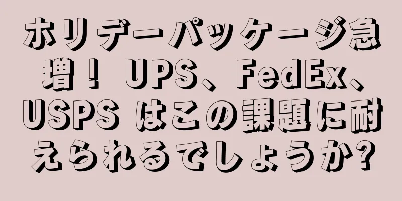 ホリデーパッケージ急増！ UPS、FedEx、USPS はこの課題に耐えられるでしょうか?