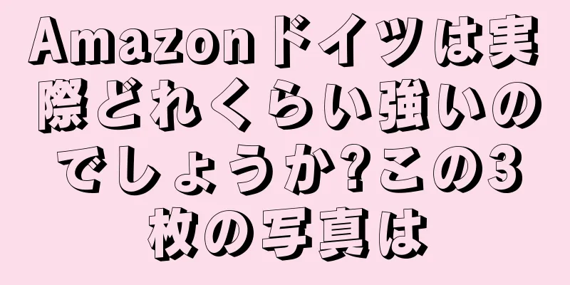 Amazonドイツは実際どれくらい強いのでしょうか?この3枚の写真は