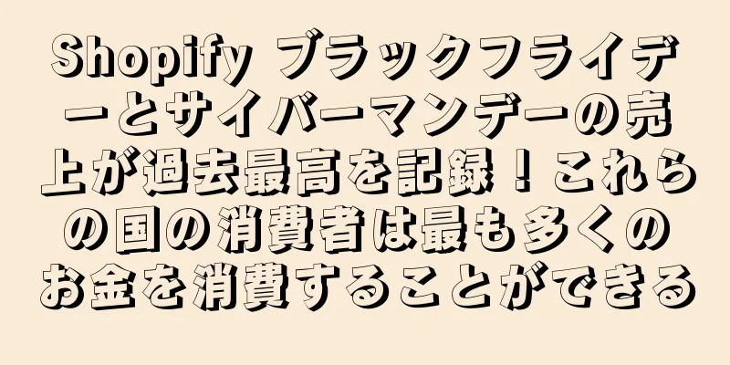 Shopify ブラックフライデーとサイバーマンデーの売上が過去最高を記録！これらの国の消費者は最も多くのお金を消費することができる