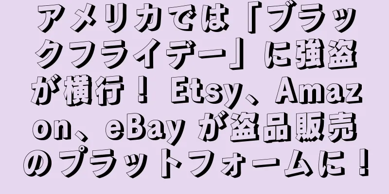 アメリカでは「ブラックフライデー」に強盗が横行！ Etsy、Amazon、eBay が盗品販売のプラットフォームに！