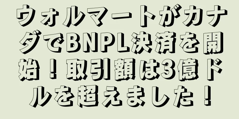 ウォルマートがカナダでBNPL決済を開始！取引額は3億ドルを超えました！