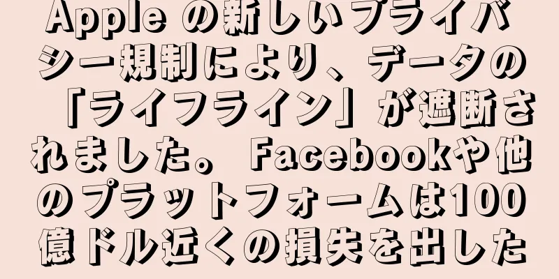 Apple の新しいプライバシー規制により、データの「ライフライン」が遮断されました。 Facebookや他のプラットフォームは100億ドル近くの損失を出した