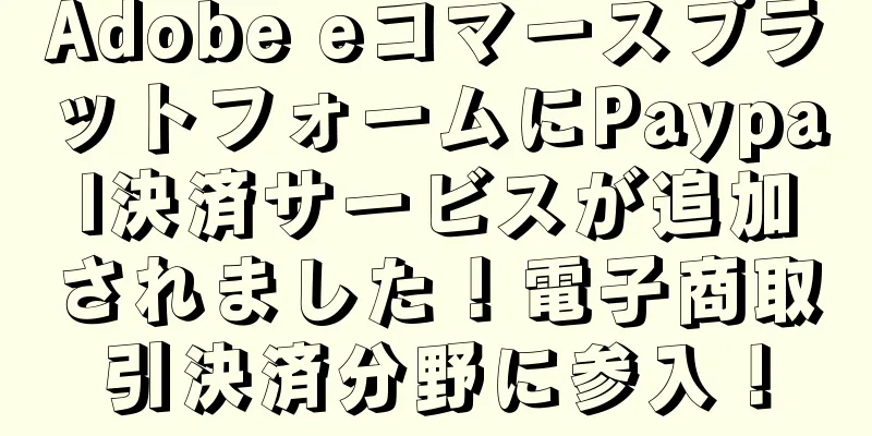 Adobe eコマースプラットフォームにPaypal決済サービスが追加されました！電子商取引決済分野に参入！