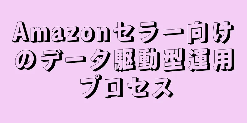 Amazonセラー向けのデータ駆動型運用プロセス