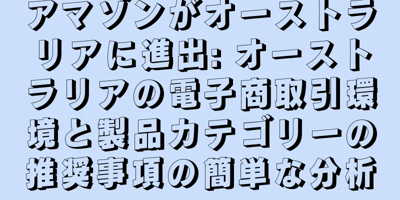 アマゾンがオーストラリアに進出: オーストラリアの電子商取引環境と製品カテゴリーの推奨事項の簡単な分析